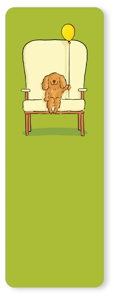 Bookmark - Dog with balloon