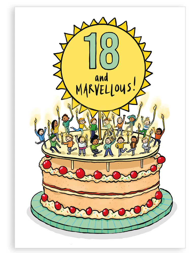 Greetings card - 18th Birthday