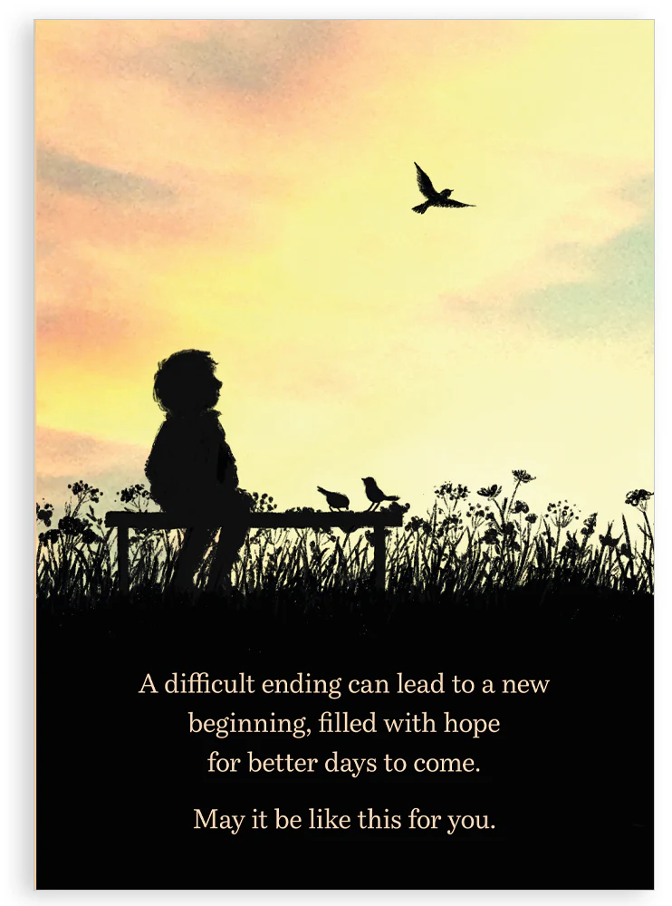 Greetings card - A new beginning