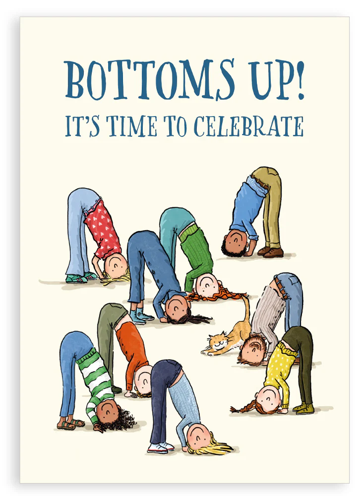 Greetings card - Bottoms up