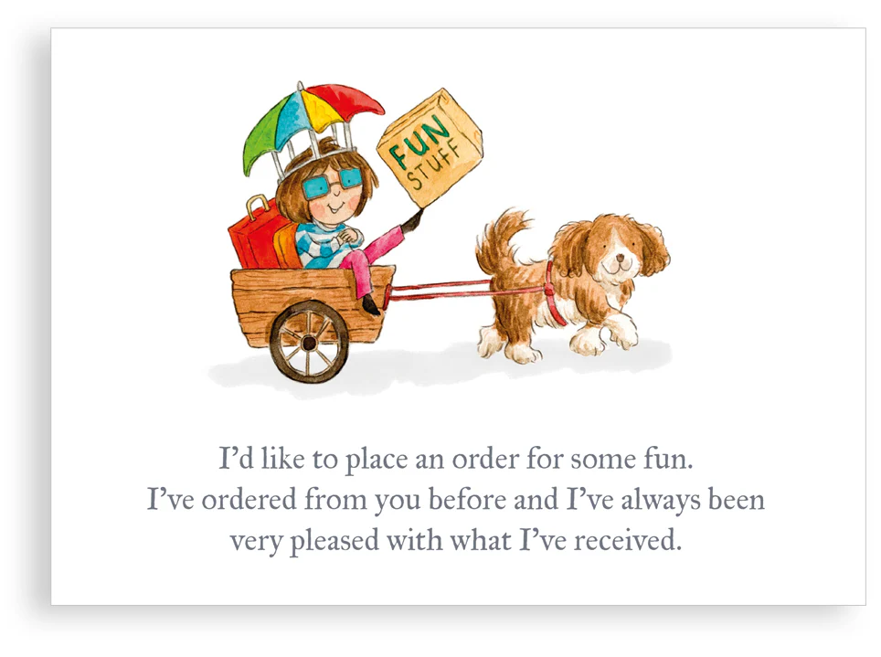 Greetings card - Fun please