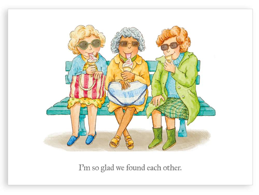 Greetings card - Glad we found each other
