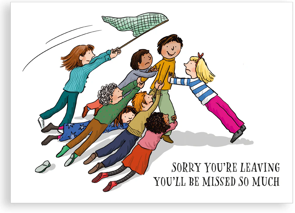 Greetings card - Leaving