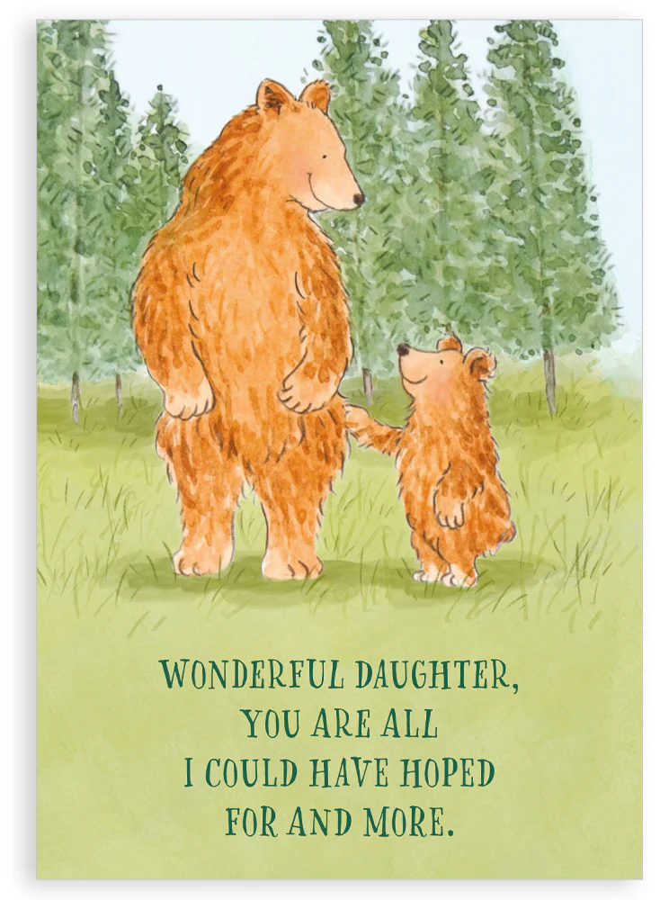 Greetings card - My wonderful daughter