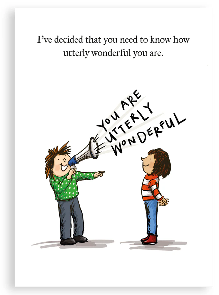 Greetings card - Utterly wonderful