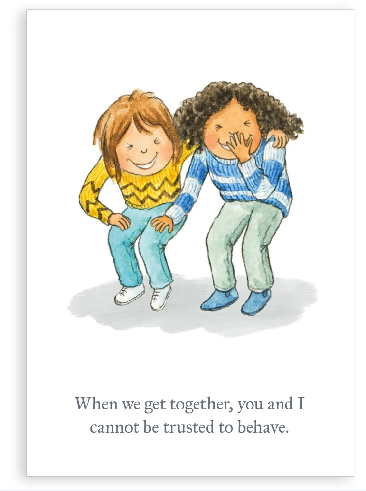 Greetings card - We cannot be trusted