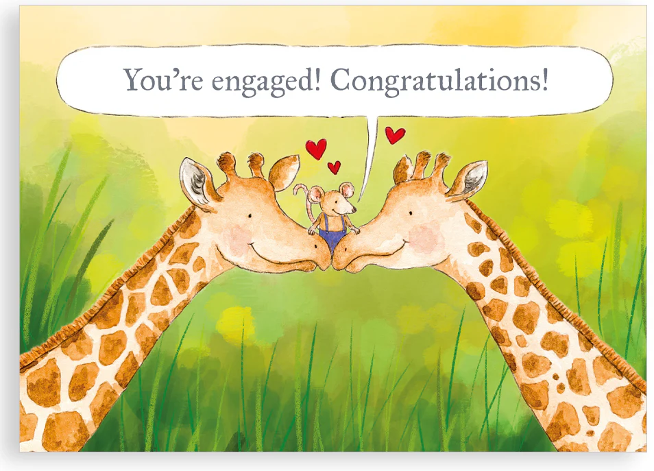 Greetings card - You're engaged