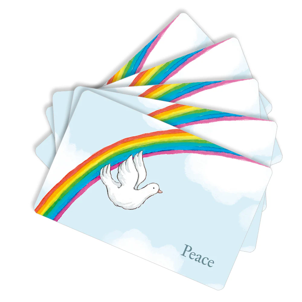 Mini card - Dove and rainbow (pack of 5) - Image 3