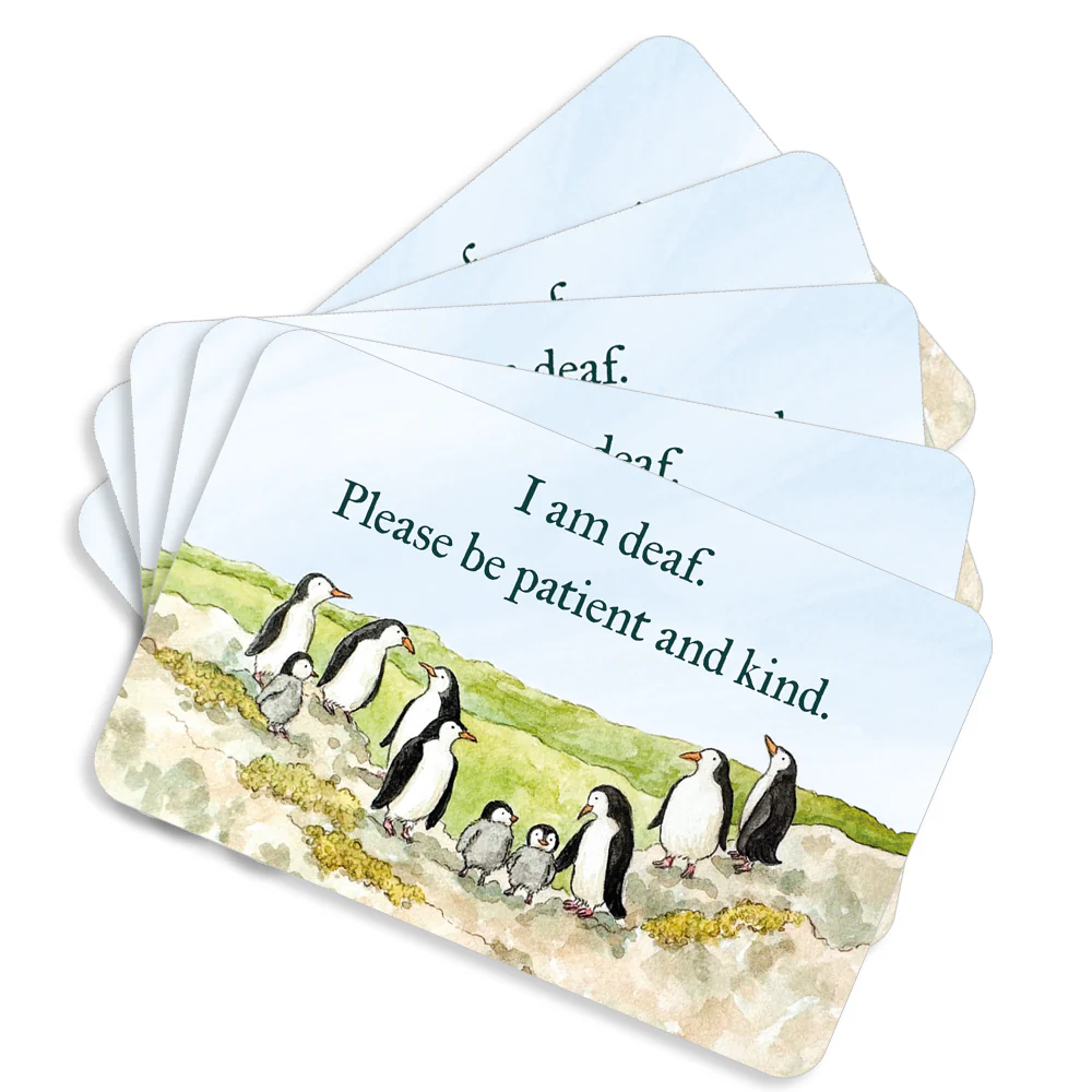 Mini support cards - Deaf (pack of 5) - Image 3