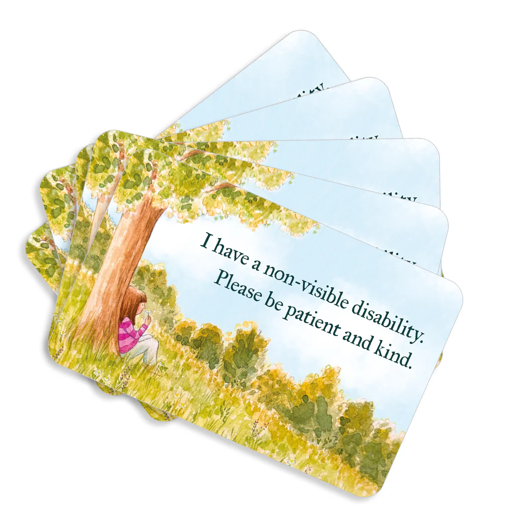 Mini support cards - Non-visible disability (pack of 5) - Image 3