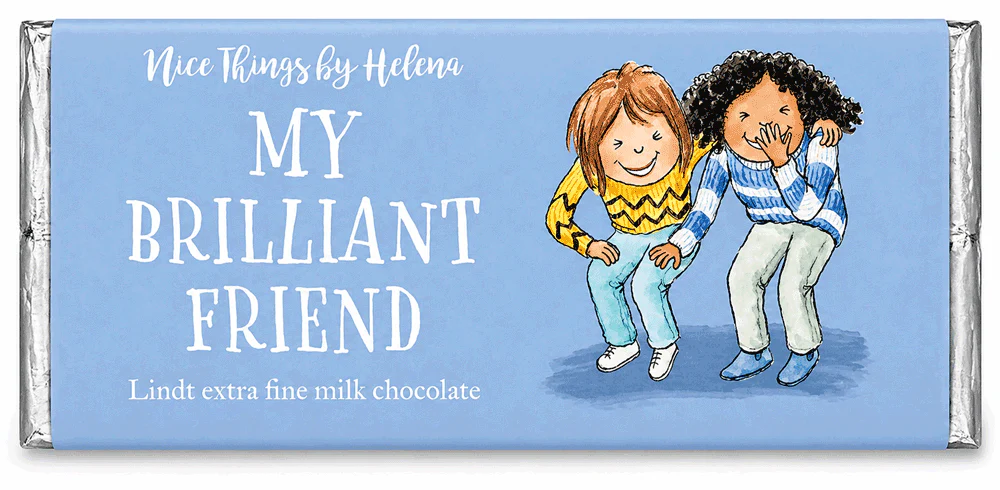 'My Brilliant Friend' - Nice Things by Helena Lindt Extra Fine Milk Chocolate Bar