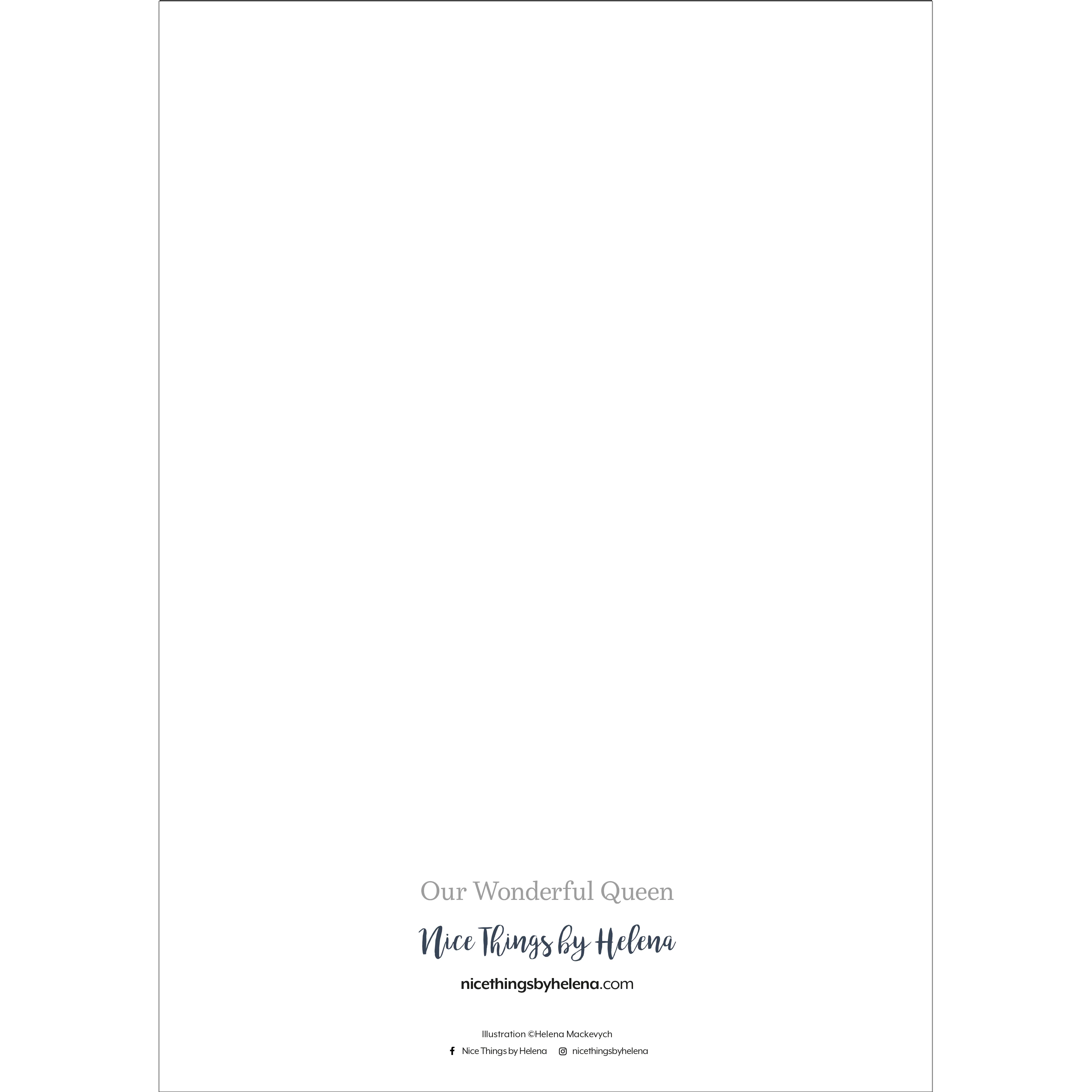 Our Wonderful Queen - (A4 hand signed print) - Image 4