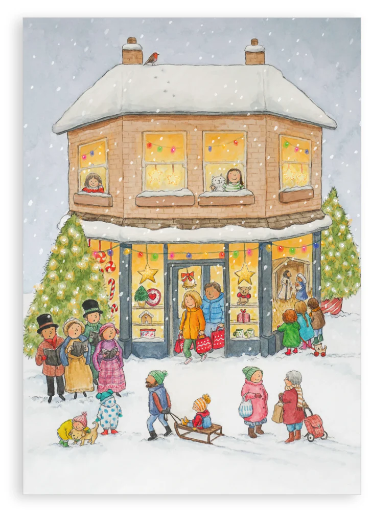 Pack of 10 mixed Christmas cards - Image 3