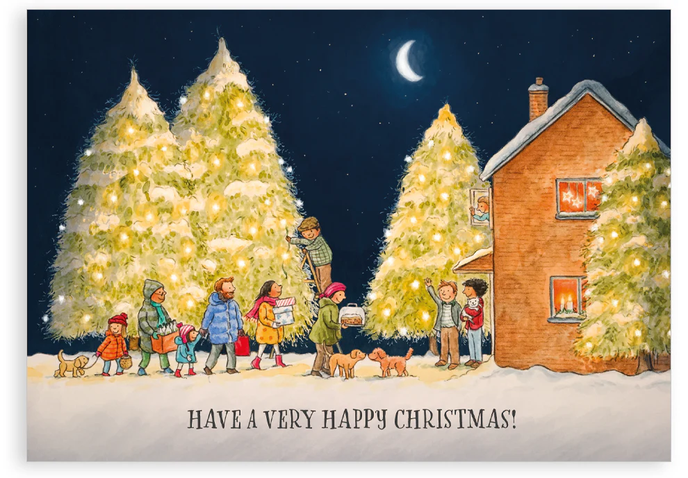 Pack of 10 mixed Christmas cards - Image 7