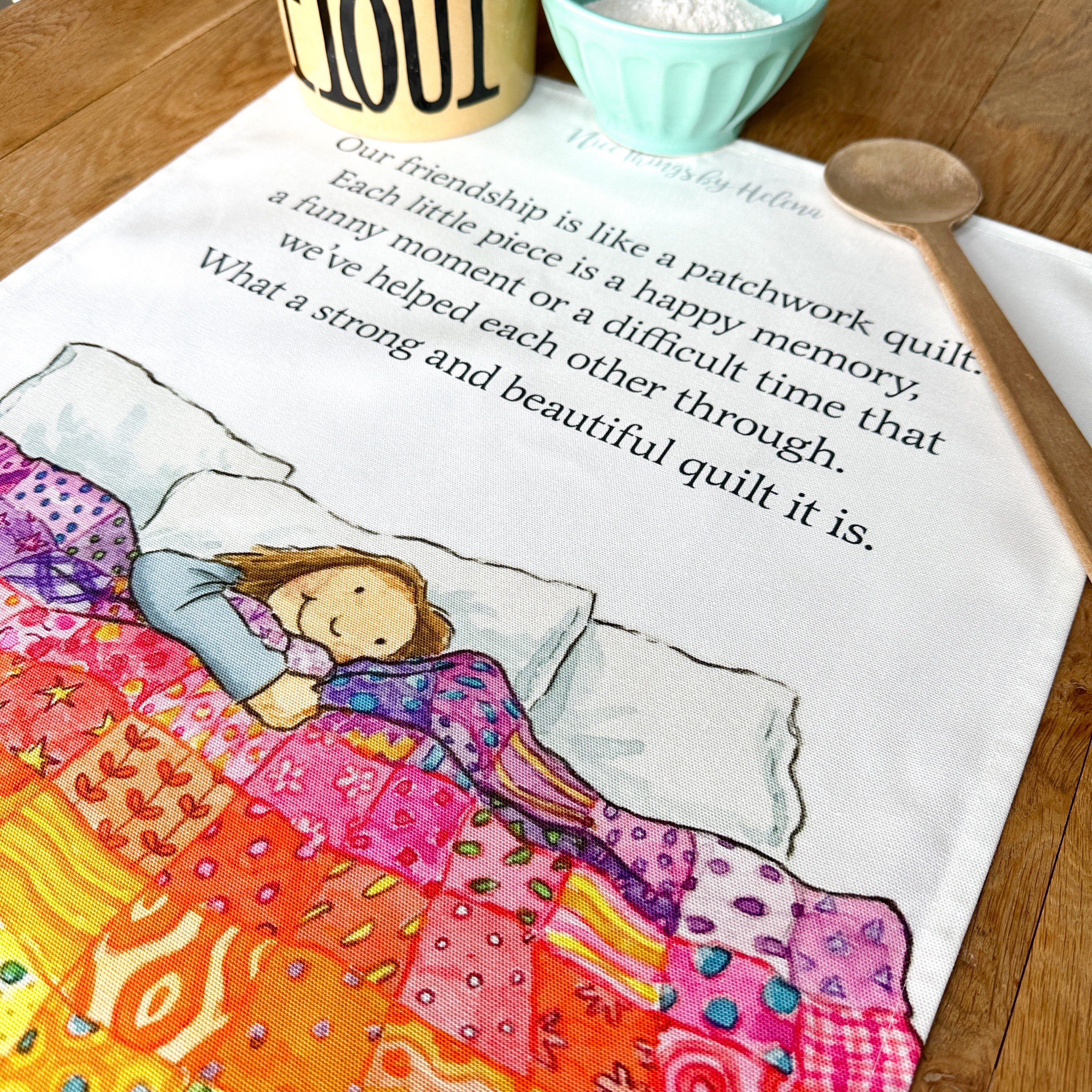 Patchwork Quilt- Tea towel - Image 4