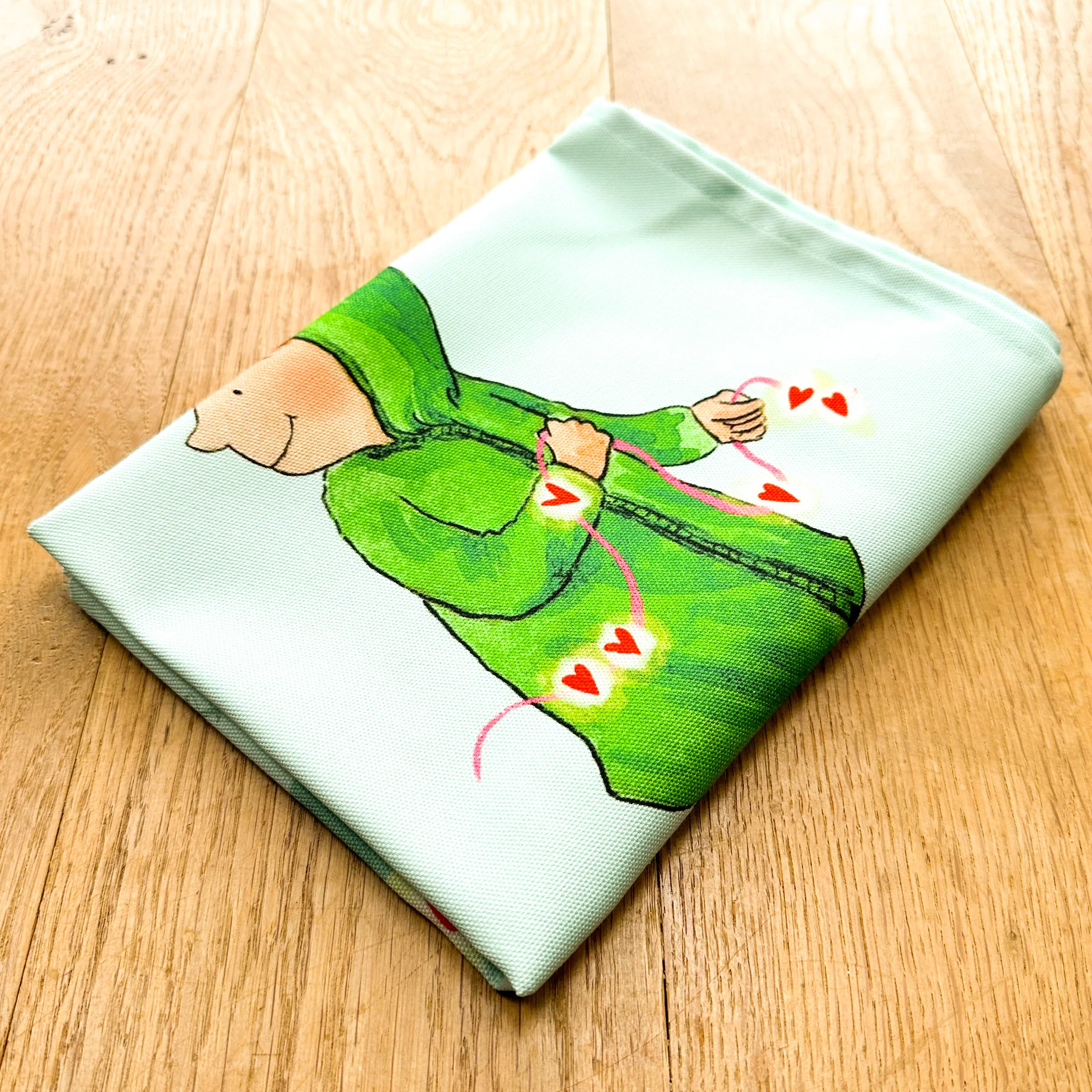 Ribbons of love - Tea towel - Image 3