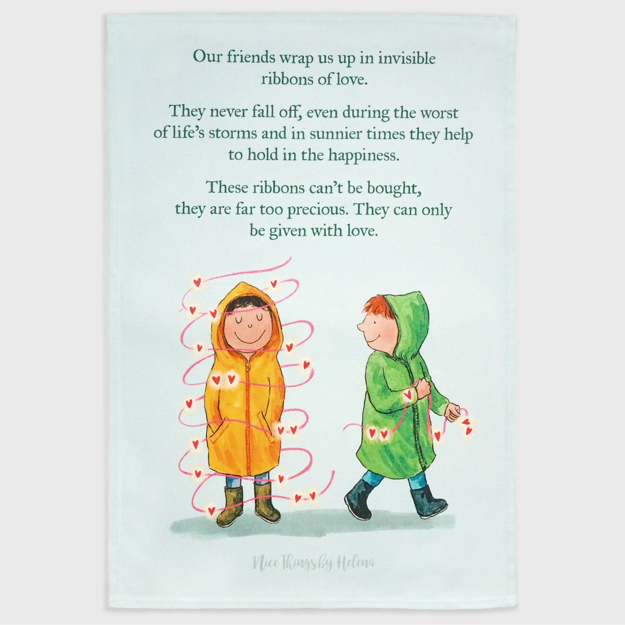 Ribbons of love - Tea towel - Image 5