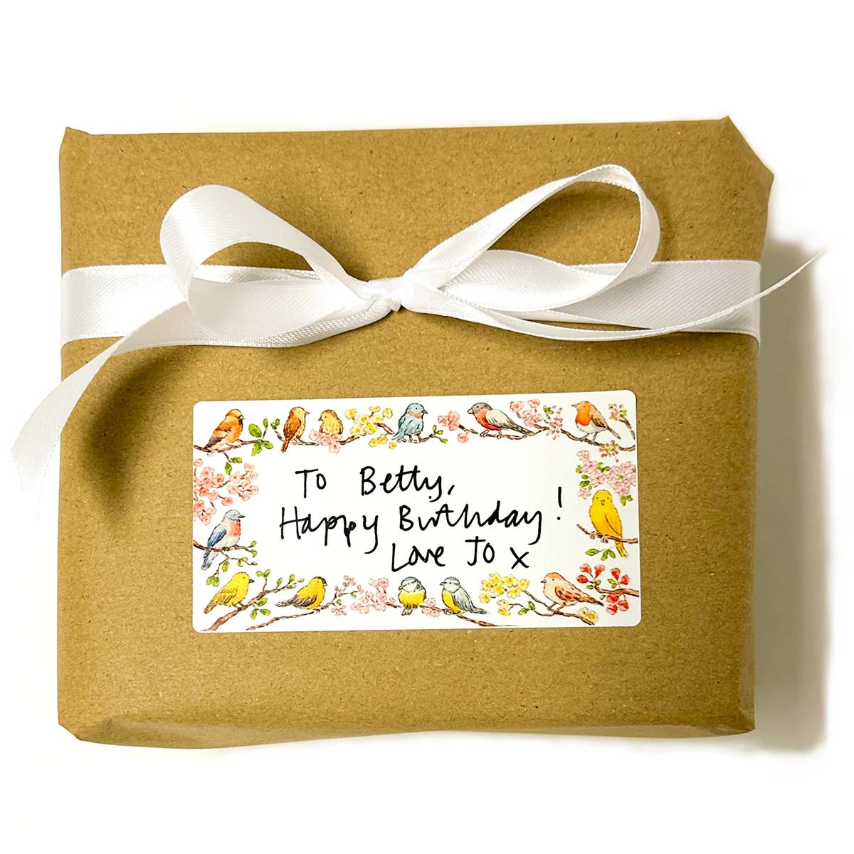 Sheet of 10 stickers - Labels, birds and flowers - Image 3