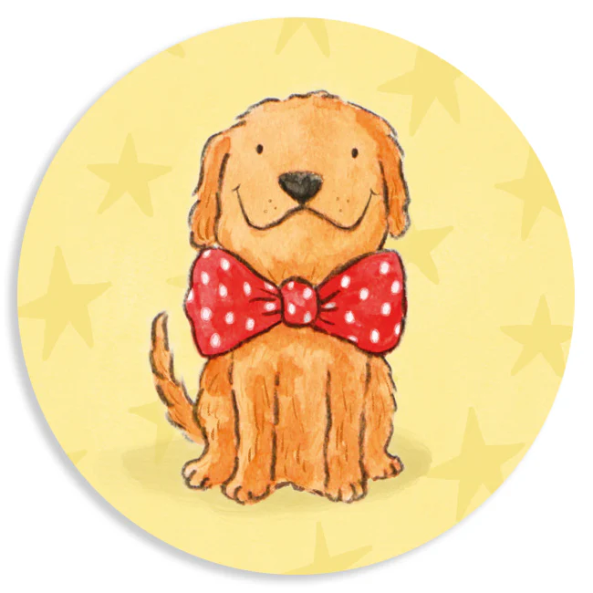 Sheet of 15 Stickers - A smart dog