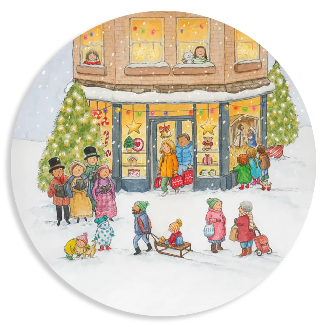 Sheet of 15 Stickers - Christmas shopping
