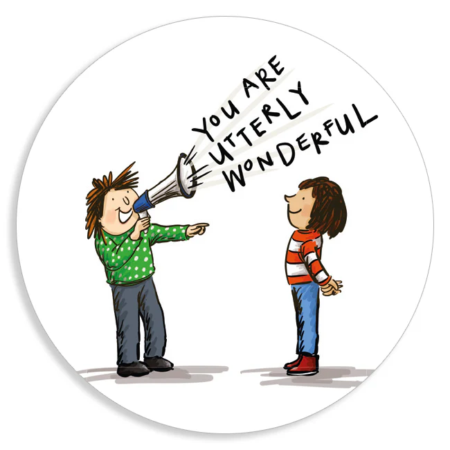 Sheet of 15 Stickers - Utterly wonderful