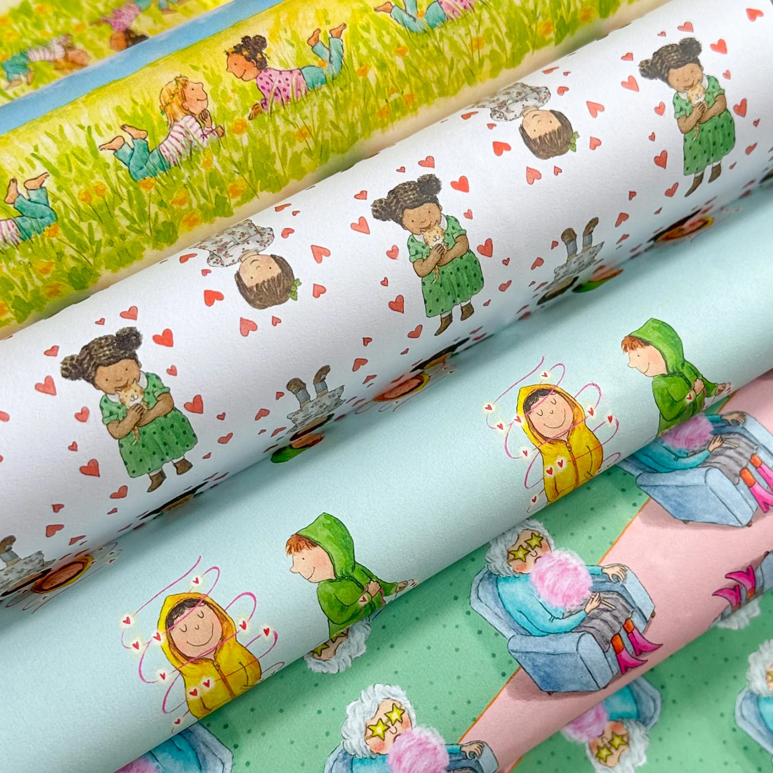 Wrapping Paper - Mixed pack (4 sheets)