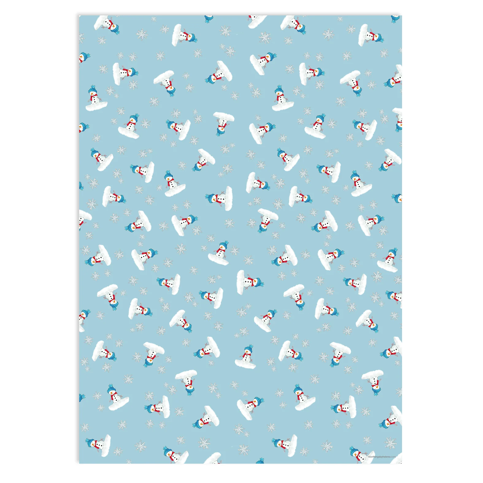 Wrapping Paper - Snowman (4 sheets) - Image 5