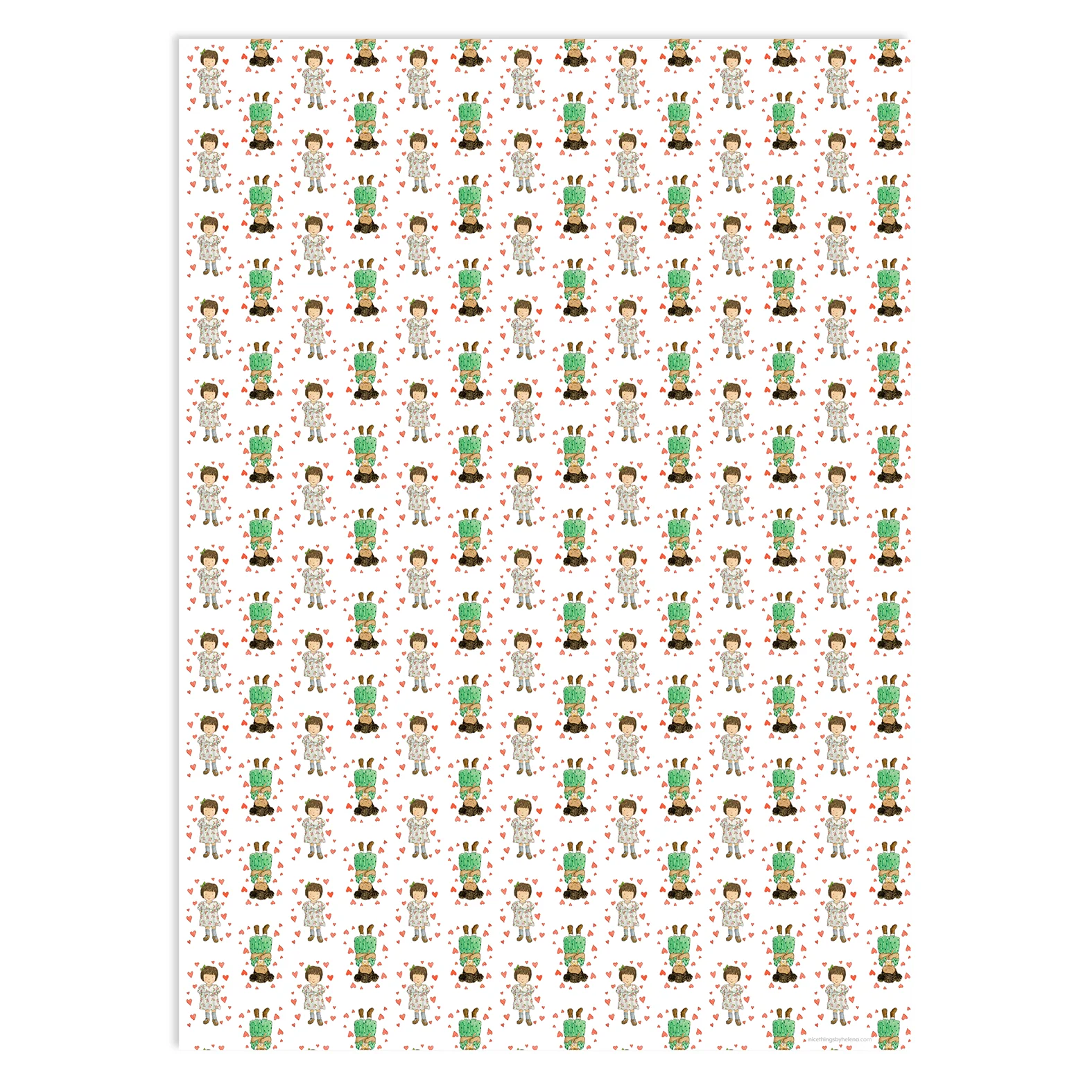 Wrapping Paper - Surrounded by love (4 sheets) - Image 4